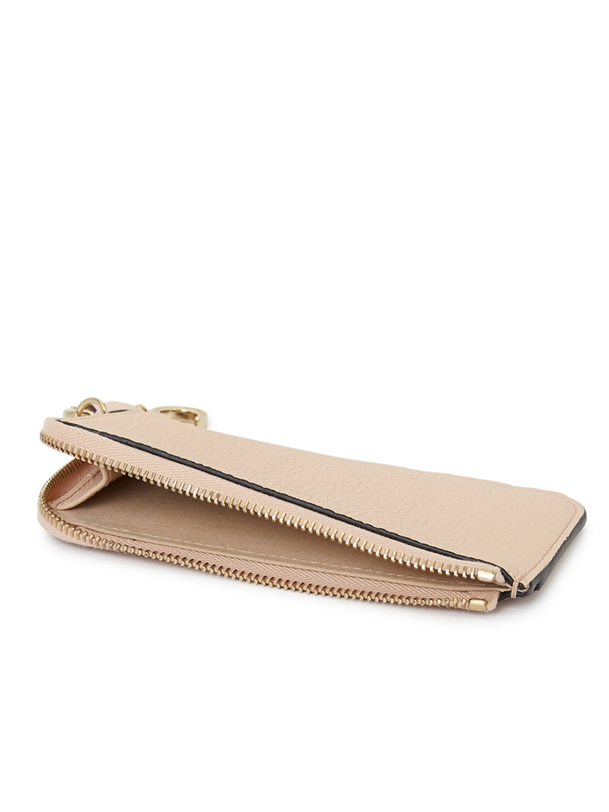 Portamonete Chloé in pelle granata con scomparti per carte