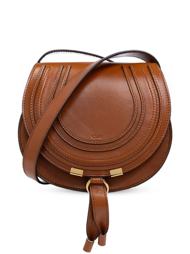 Borsa saddle Marcie piccola in pelle lucida