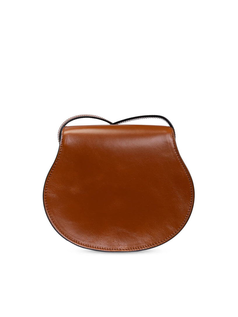 Borsa saddle Marcie piccola in pelle lucida