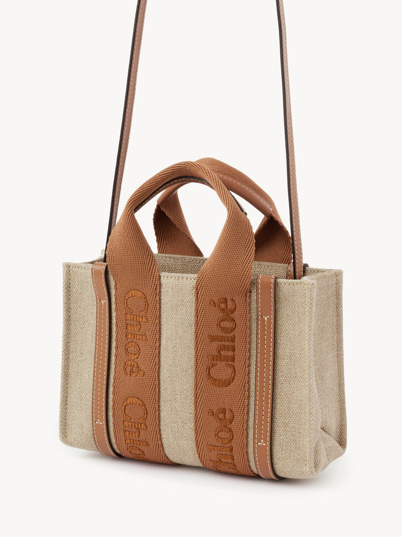 Mini woody tote bag