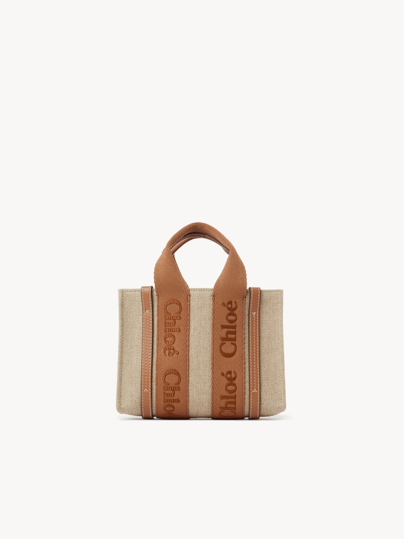 Mini woody tote bag