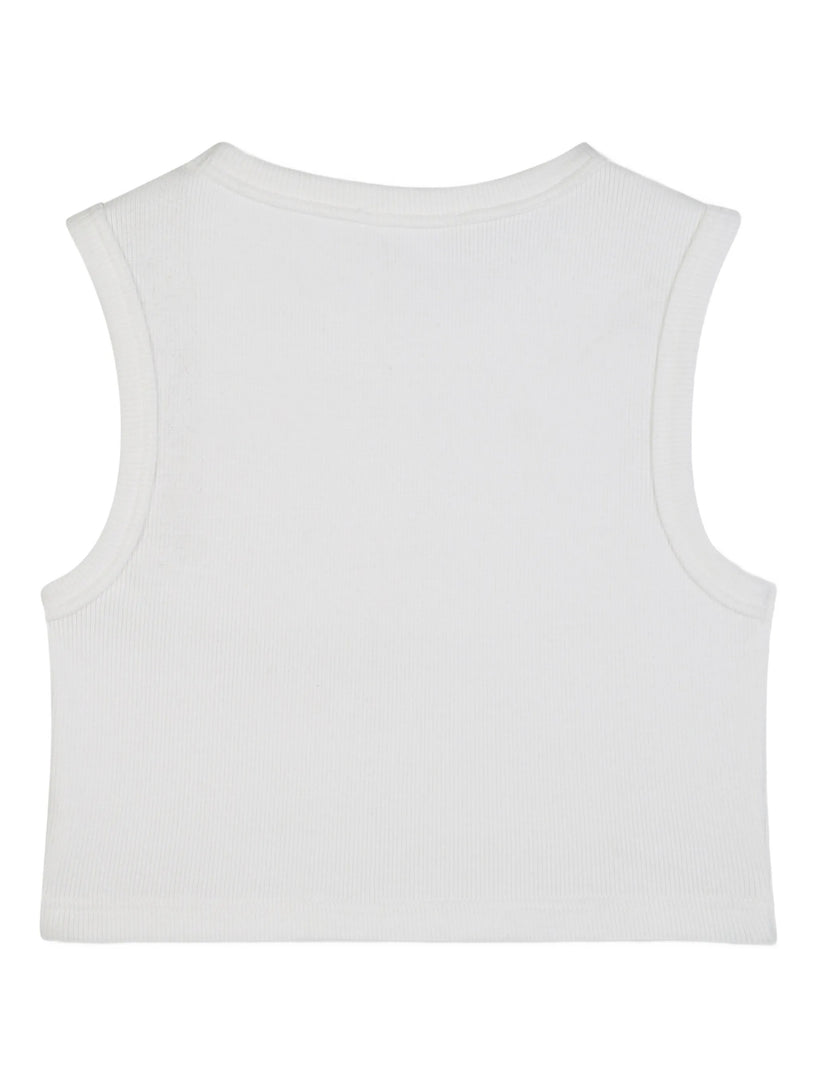 Tank top with embroidery