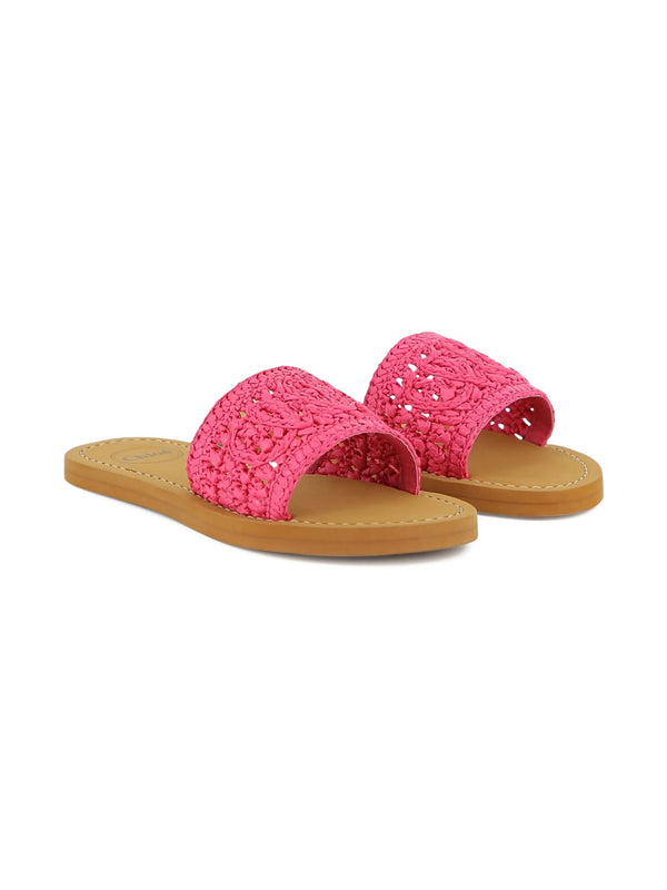 Sandals with logo