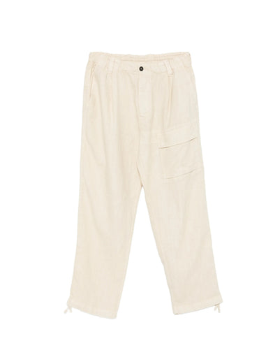 Pantaloni cargo in lino