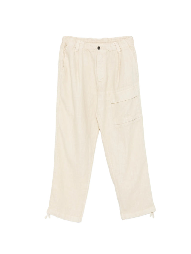 Pantaloni cargo in lino