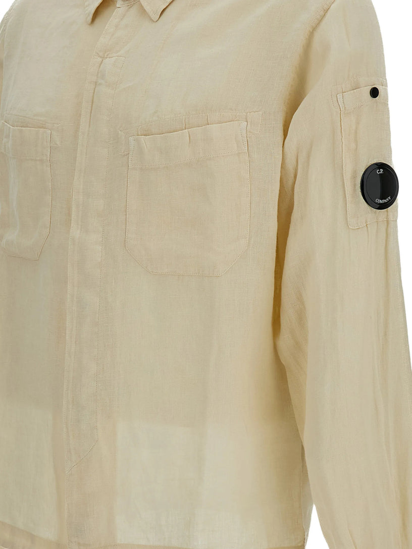 Camicia in lino a maniche lunghe