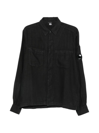 Camicia in lino a maniche lunghe