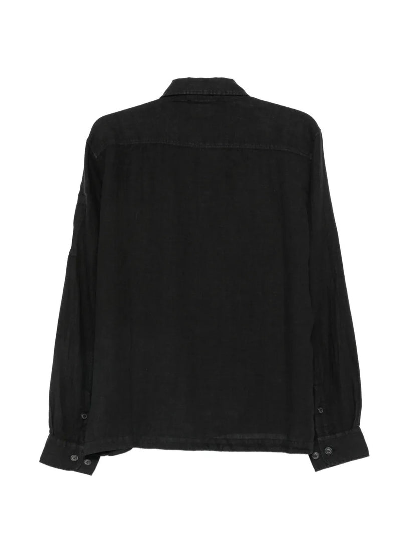 Camicia in lino a maniche lunghe