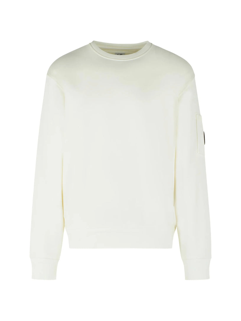 Cotton diagonal fleece sweatshirt