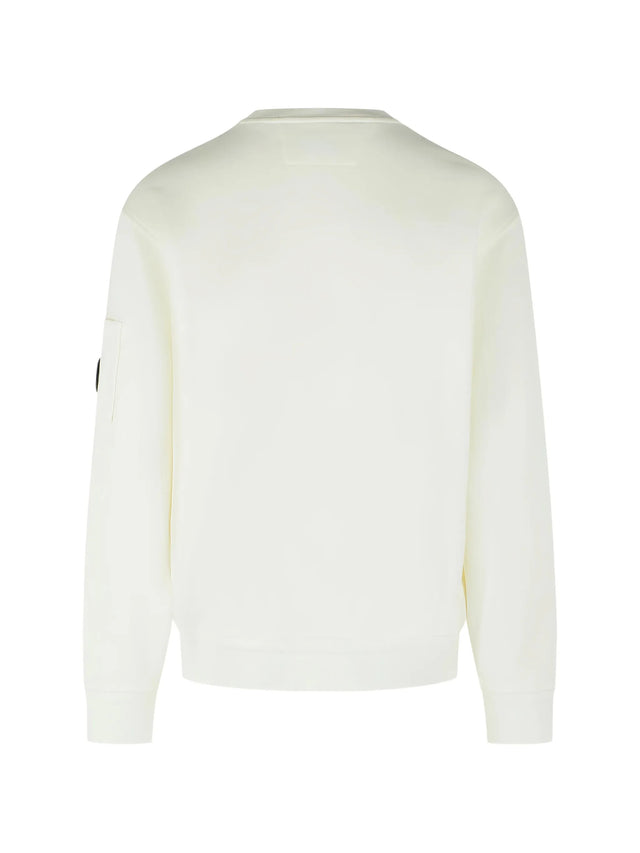 Cotton diagonal fleece sweatshirt