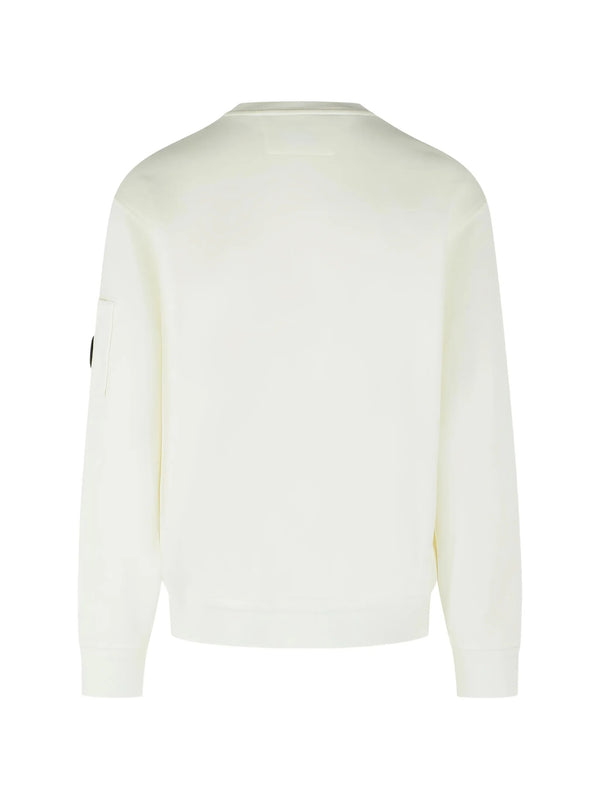 Cotton diagonal fleece sweatshirt
