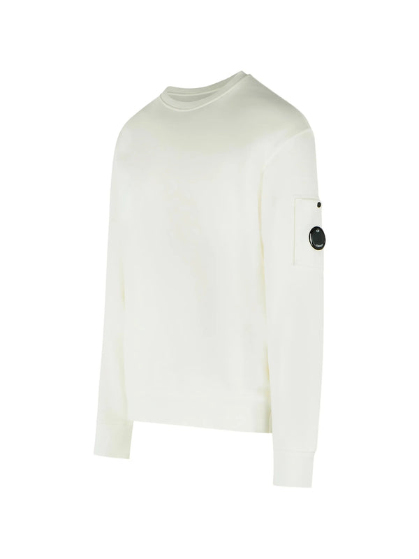 Cotton diagonal fleece sweatshirt