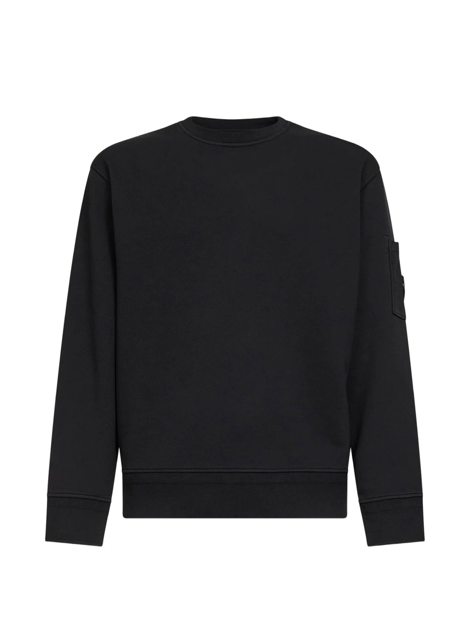 Cotton diagonal fleece sweatshirt