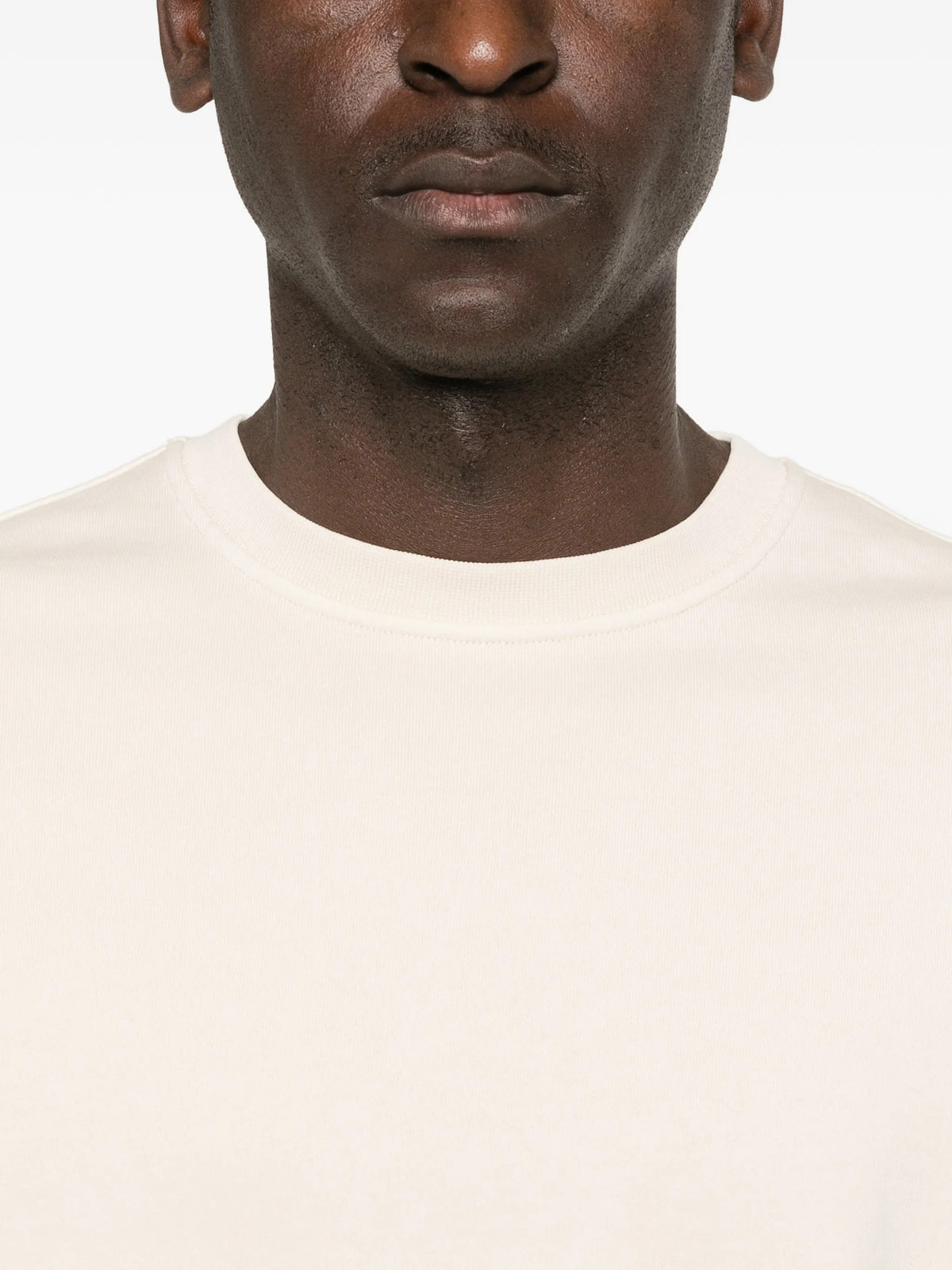 Cotton diagonal fleece sweatshirt