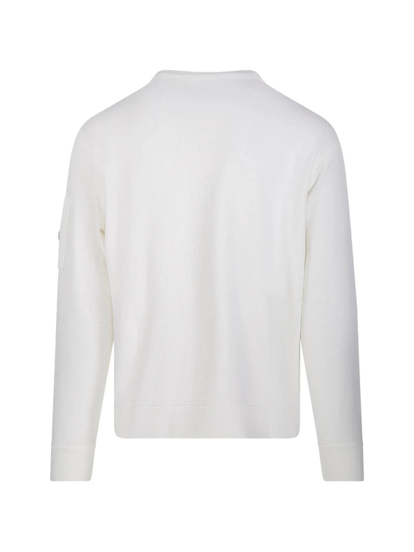 Crewneck sweatshirt in malfilè fleece