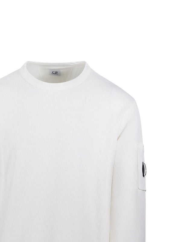 Crewneck sweatshirt in malfilè fleece