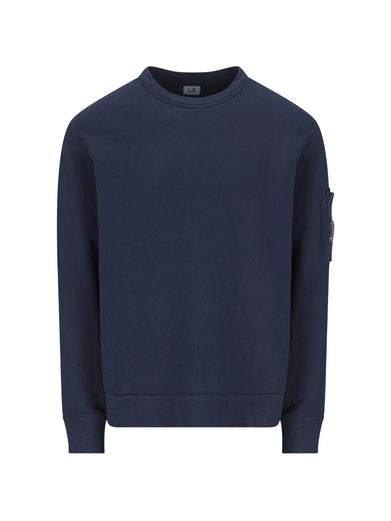 Crewneck sweatshirt in malfilè fleece