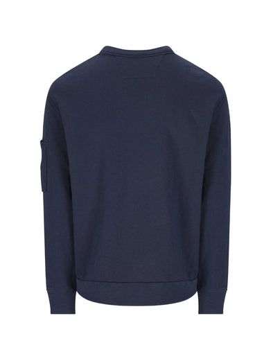 Crewneck sweatshirt in malfilè fleece