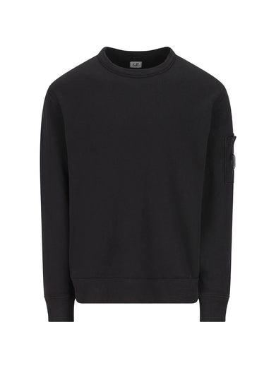 Crewneck sweatshirt in malfilè fleece