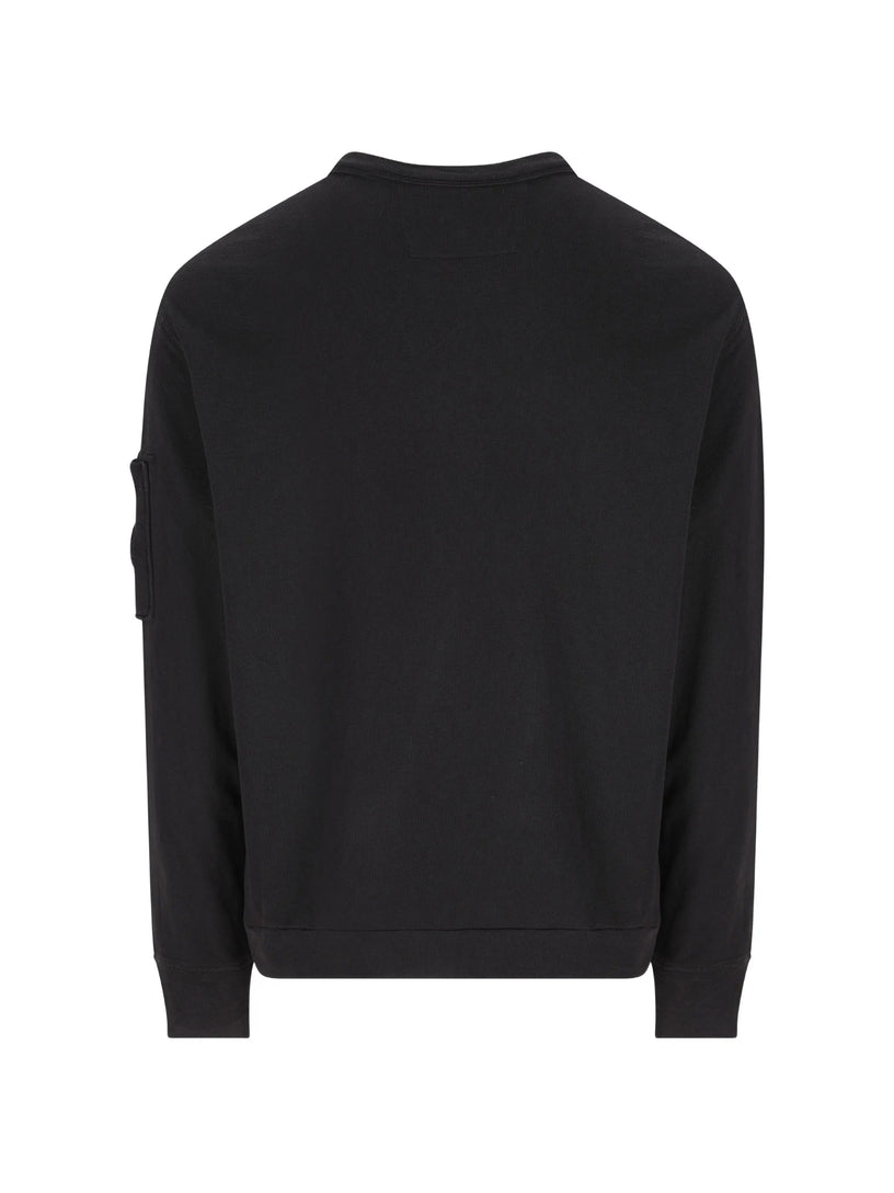 Crewneck sweatshirt in malfilè fleece