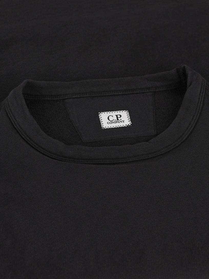 Crewneck sweatshirt in malfilè fleece