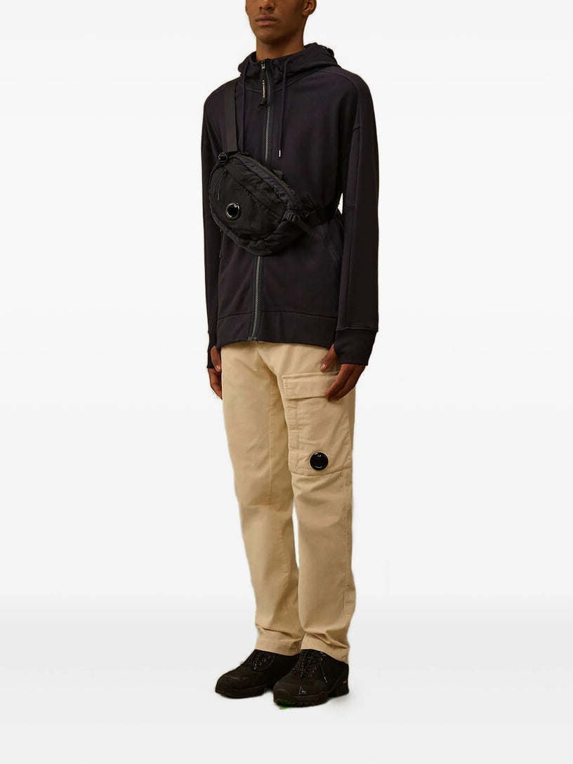 Diagonal Raised Fleece Goggle Sweatshirt