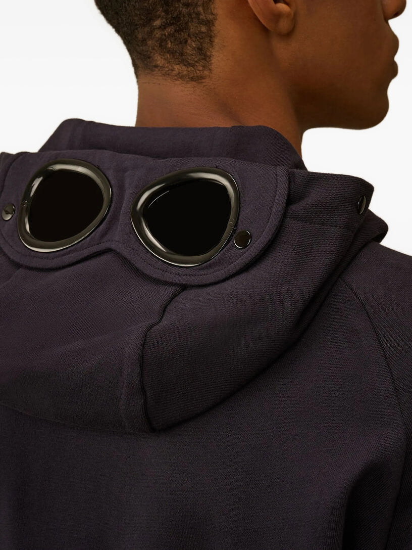 Diagonal Raised Fleece Goggle Sweatshirt