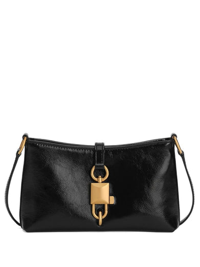Lock shoulder bag in calfskin