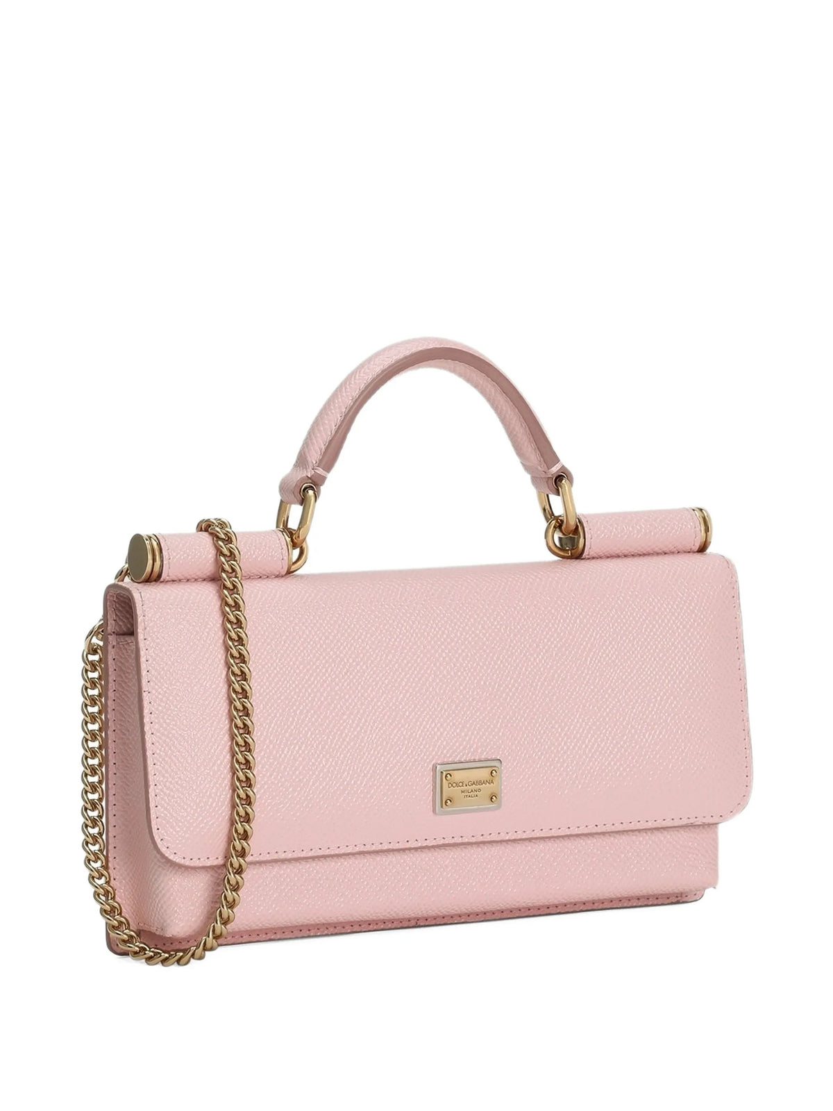 Mini bag in dauphine calf leather
