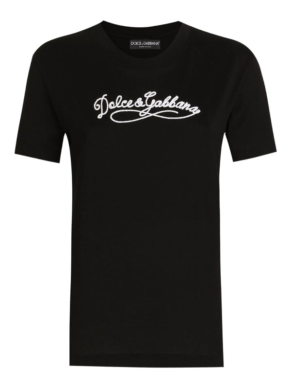 Jersey T-shirt with embroidery