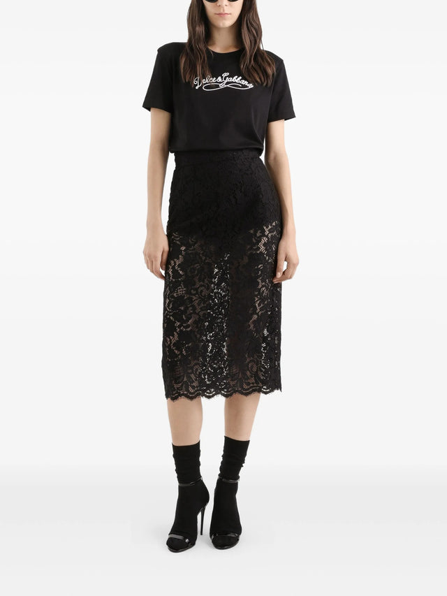 Jersey T-shirt with embroidery