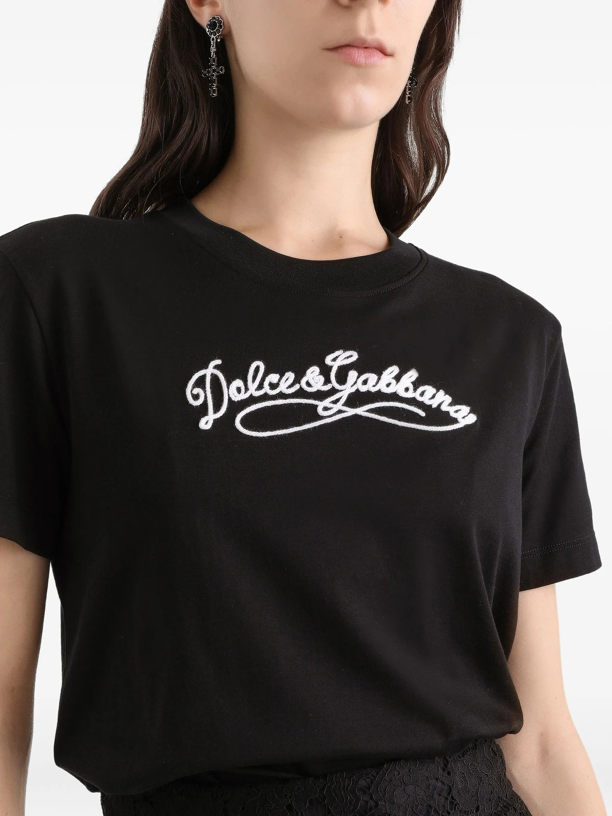 Jersey T-shirt with embroidery