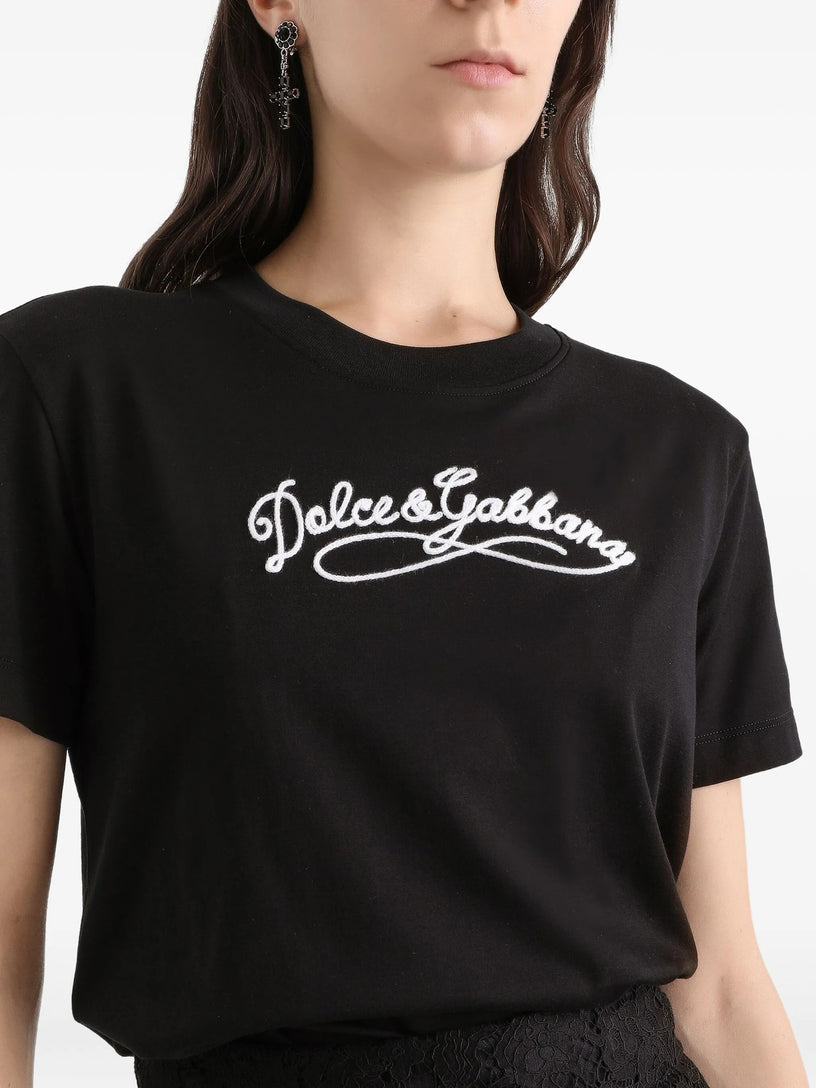 Jersey T-shirt with embroidery