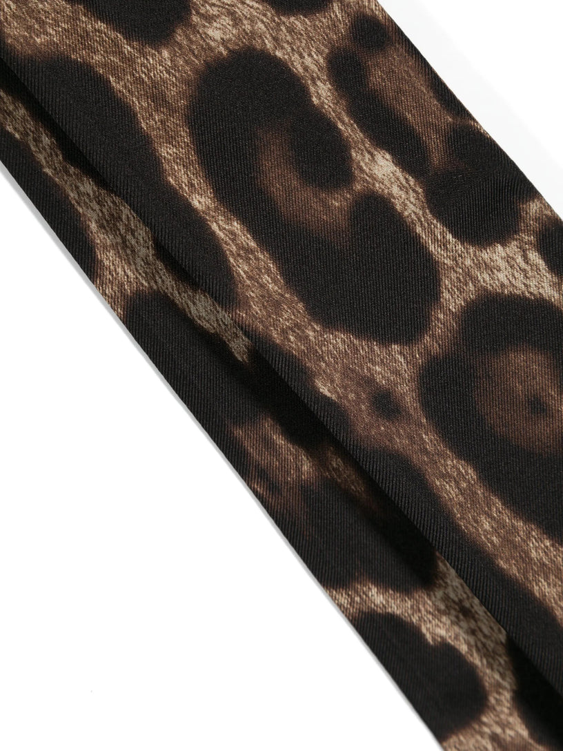 Leopard twill headscarf (6x100)