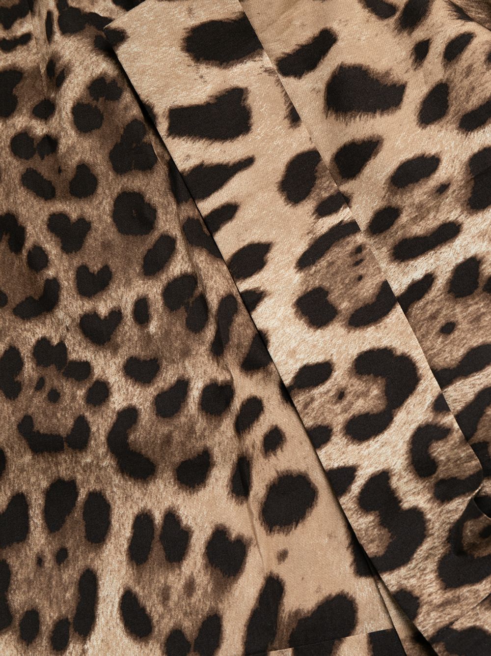 Leopard-print poplin shorts