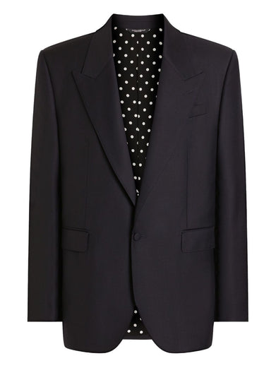 Double-breasted sicilia virgin wool jacket
