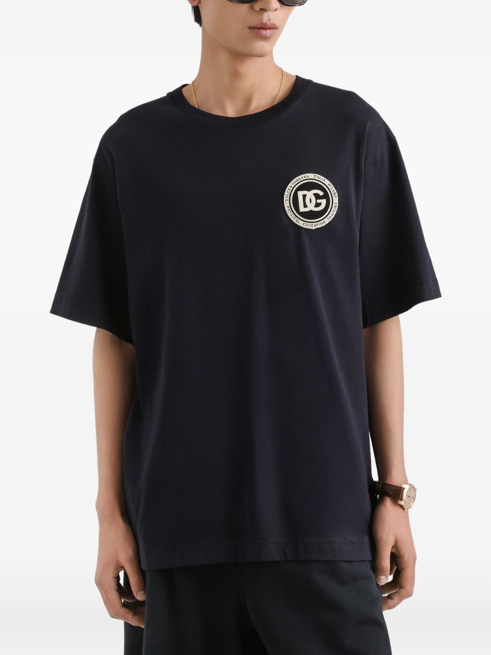 T-shirt con patch