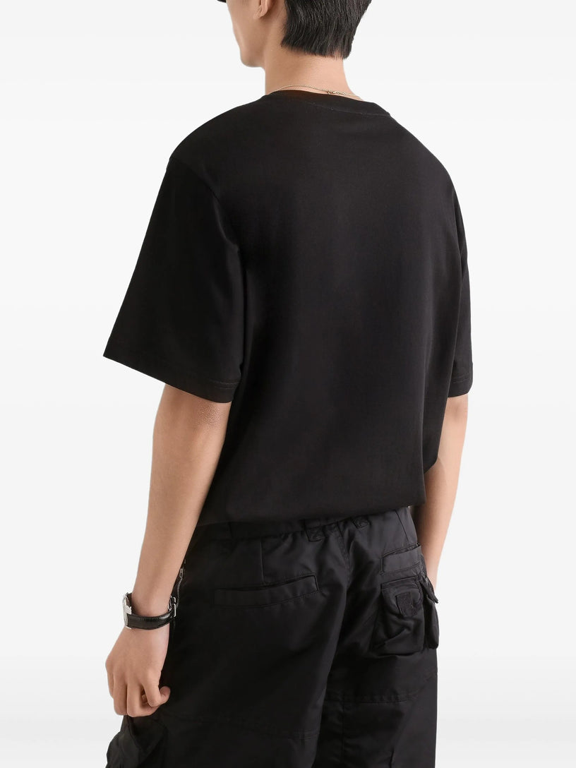 Cotton T-shirt with patch