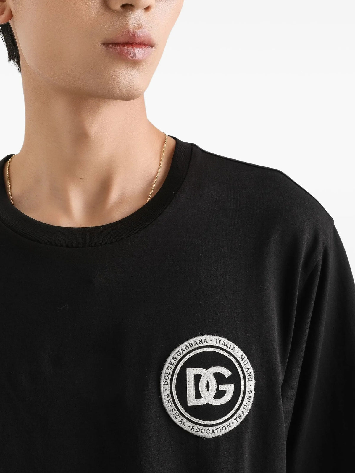 Cotton T-shirt with patch