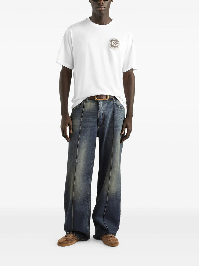 Cotton T-shirt with patch
