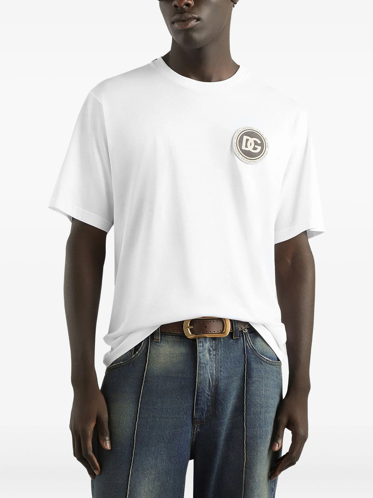 Cotton T-shirt with patch