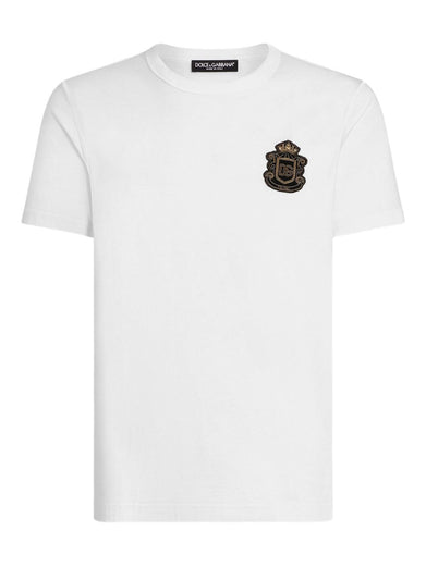 T-shirt with heraldic patch