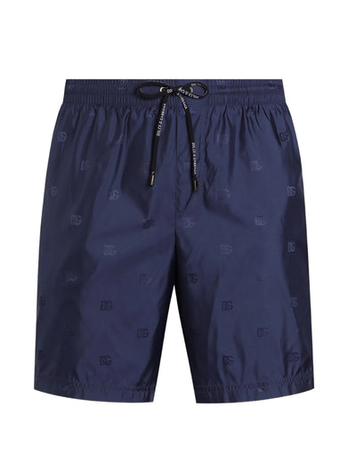 Swim trunks with jacquard DG Monogram