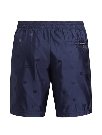 Swim trunks with jacquard DG Monogram