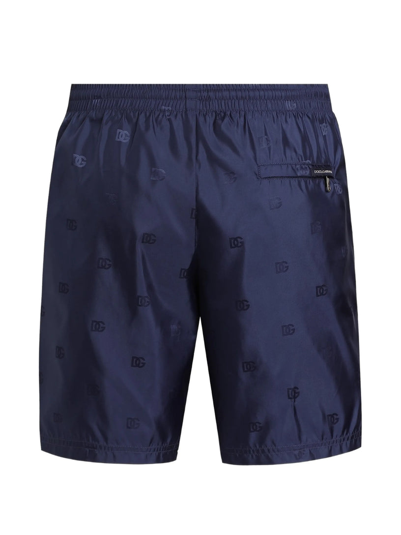 Swim trunks with jacquard DG Monogram