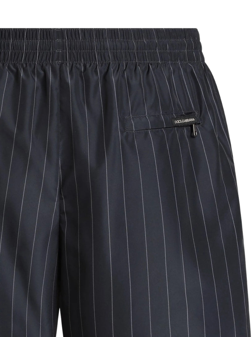 Striped medium-length boxer shorts