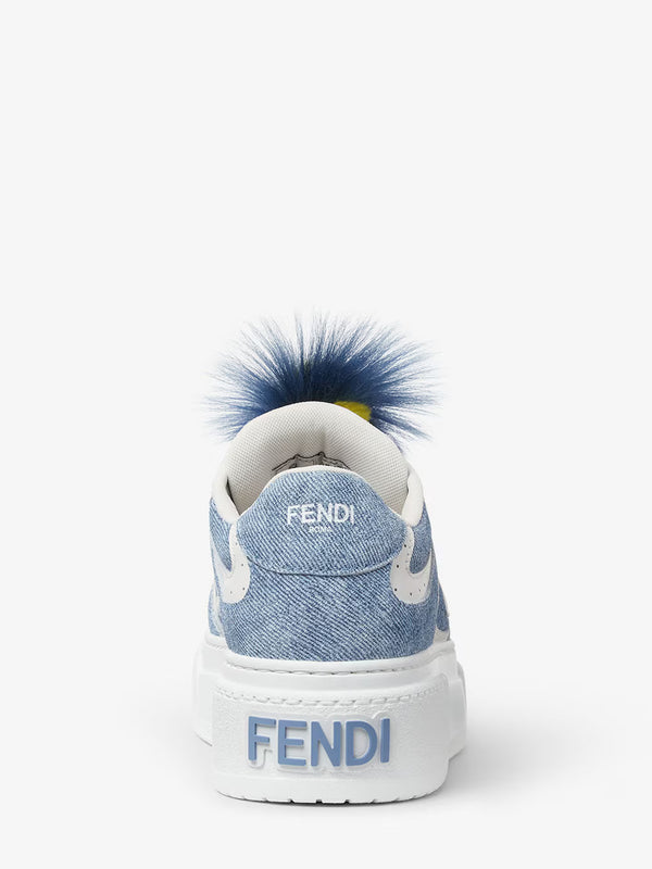 Fendi Match in suede effetto denim