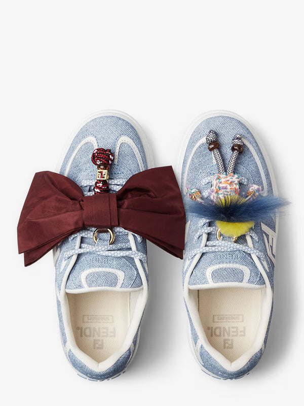 Fendi Match in suede effetto denim