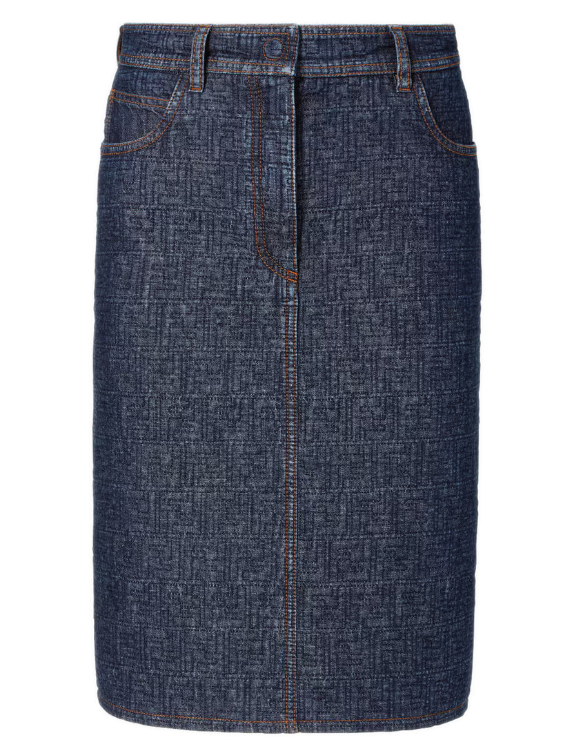 FF denim skirt