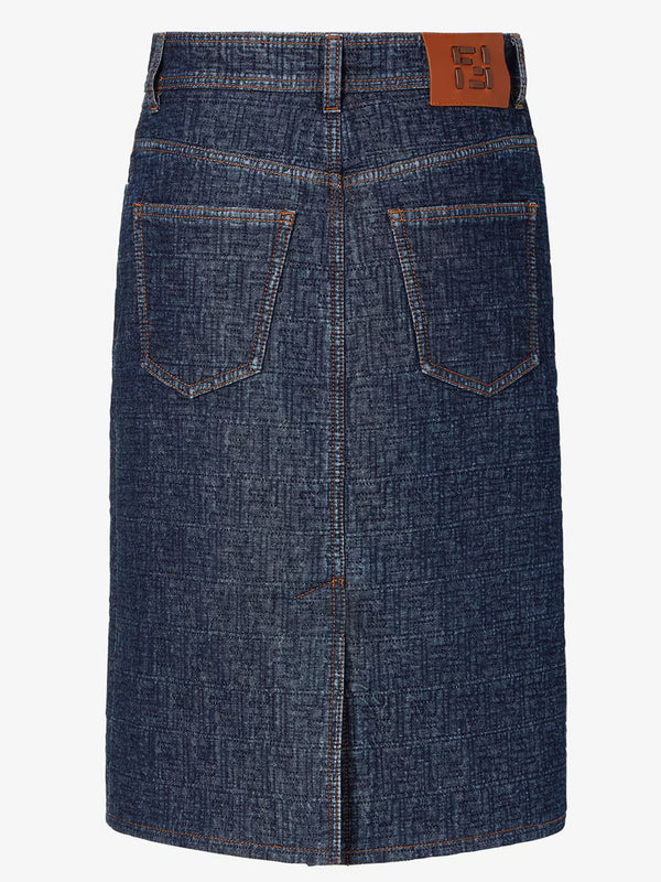FF denim skirt